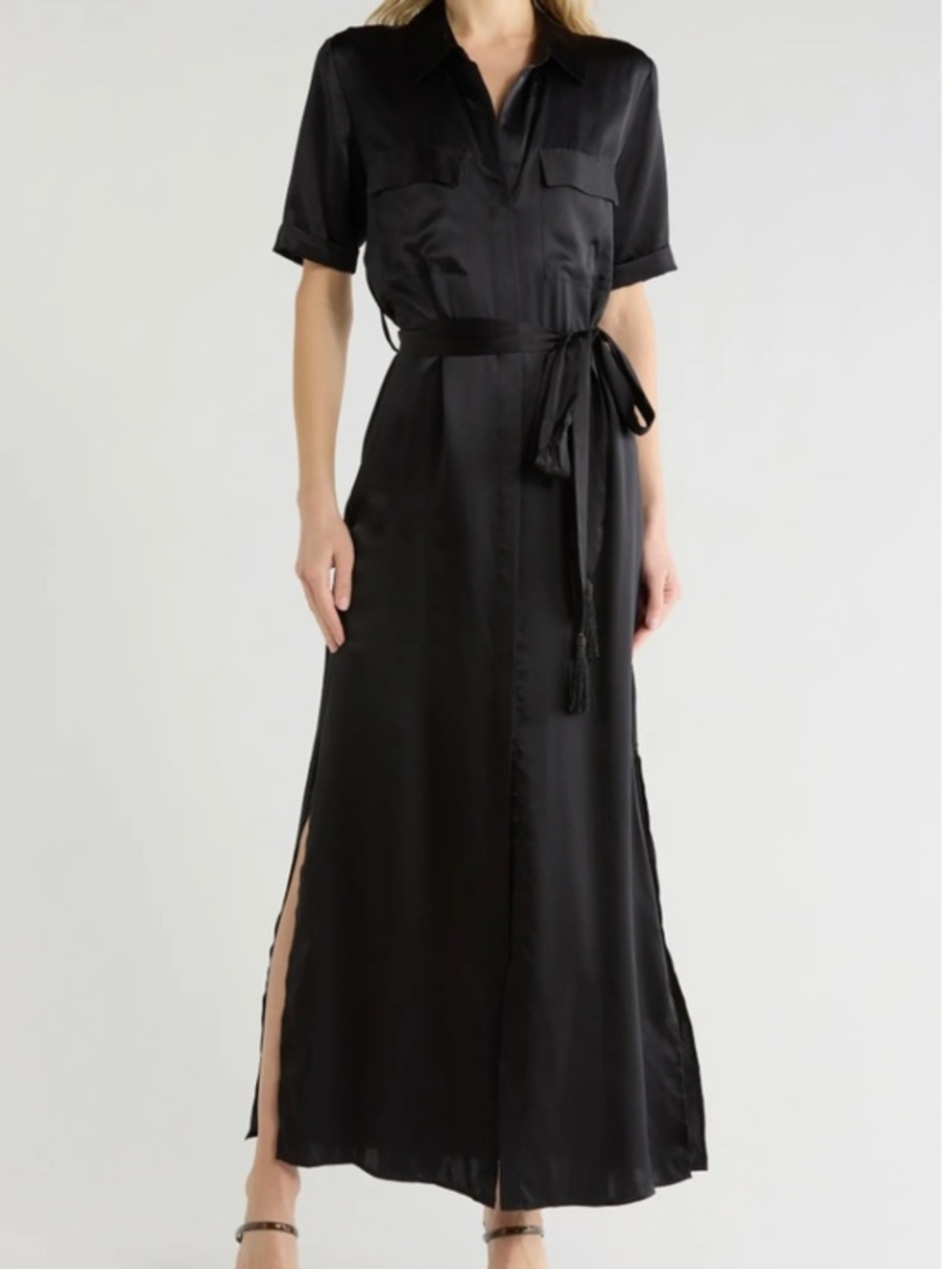 L'Agence Klement Silk Shirtdress